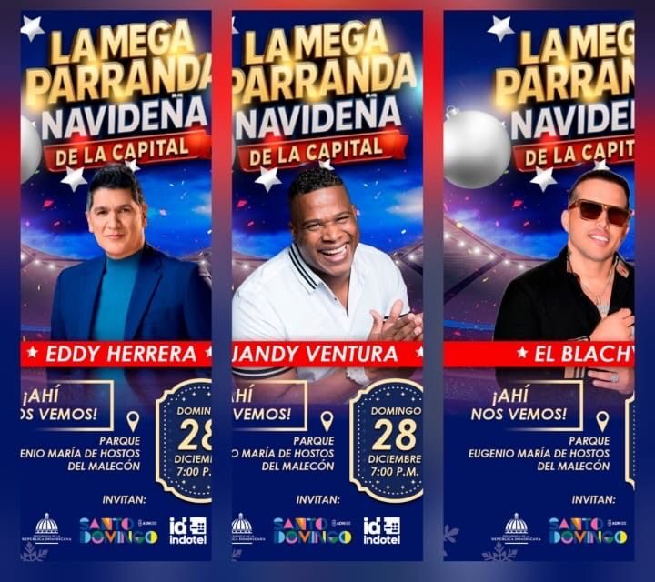 The Mega Christmas Party of the Capital arrives tonight at the Malecón of Santo Domingo | De Último Minuto English