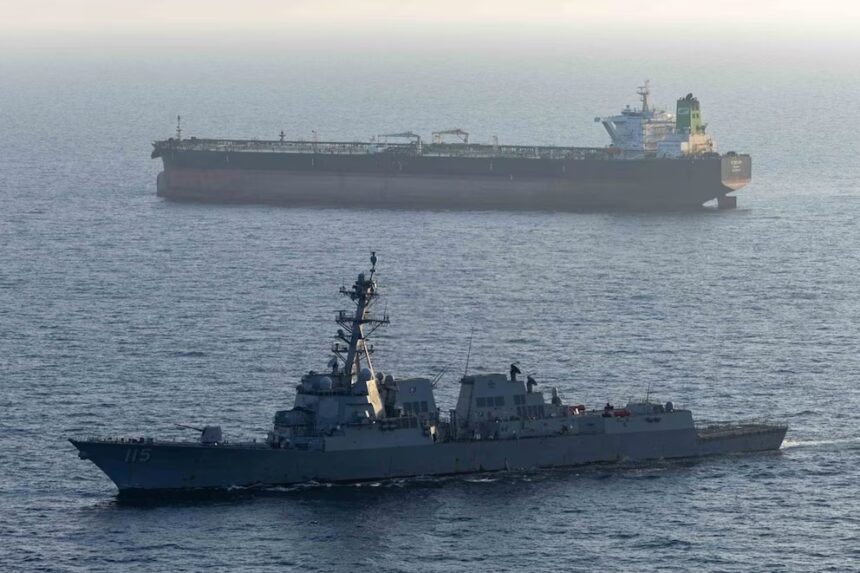 The United States fired on an oil tanker in the Gulf of Oman that was trying to reach Iran despite the naval blockade | De Último Minuto English
