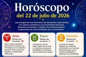 Horoscope for July 22, 2026 | De Último Minuto English