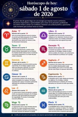Horoscope for August 01, 2026 | De Último Minuto English
