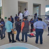Wounded evaluation drill conducted at aquatic center for JCC Santo Domingo 2026 | De Último Minuto English