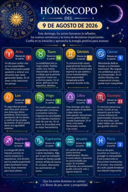 Horoscope for August 9, 2026 | De Último Minuto English