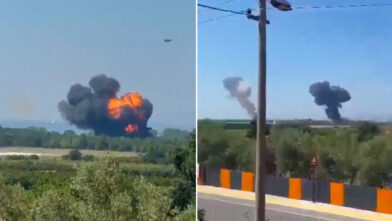 F-16 fighter jet crashes in Turkey; pilot survives after ejecting