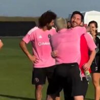 Messi accepts De Paul’s challenge and stuns teammates with incredible trick shot