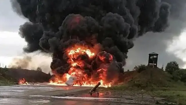 Ukrainian drones kill 13 Russians at a petrochemical center 1,000 kilometers from the front line