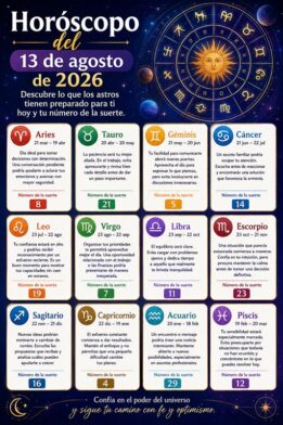 Horoscope for August 13, 2026 | De Último Minuto English