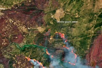 NASA satellite captures massive wildfire scar in Spain
