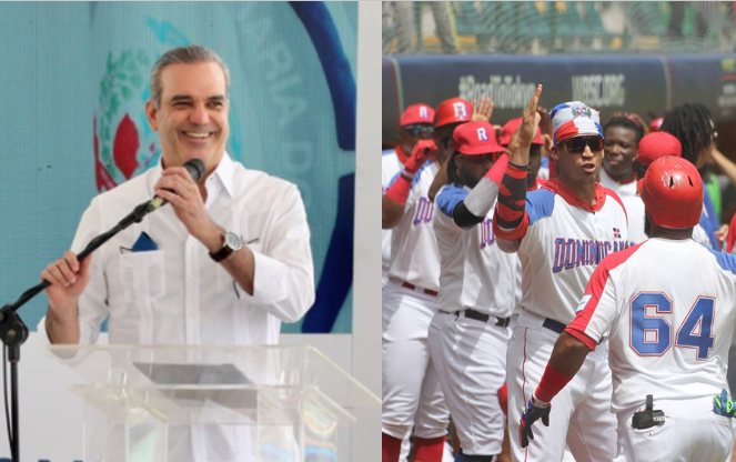 Presidente Luis Abinader-Selección Béisbol RD