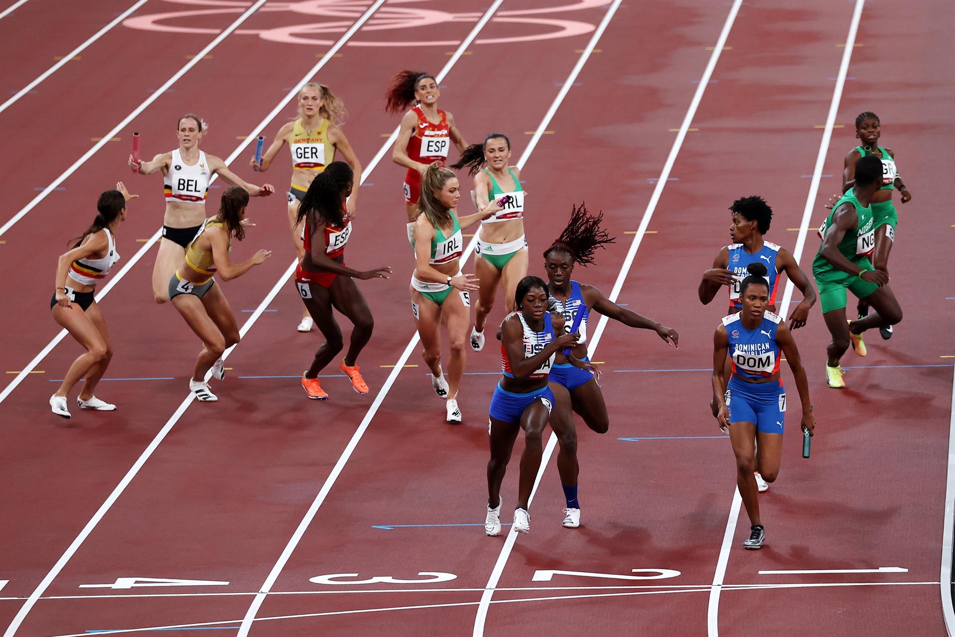 EE.UU. y R.Dominicana son recalificados en relevos, España se queda sin final - Noticias de hoy en República Dominicana | De Último Minuto