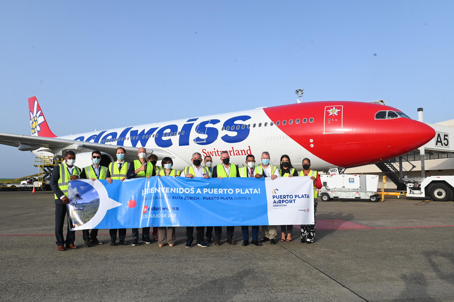 Aerolínea Edelweiss realiza vuelo directo de Suiza a Puerto Plata - Noticias de hoy en República Dominicana | De Último Minuto