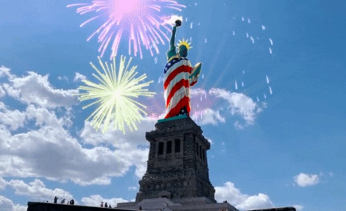 Iconos de Nueva York se tiñen de rojo, blanco y azul por el 4 de julio - Noticias de hoy en República Dominicana | De Último Minuto