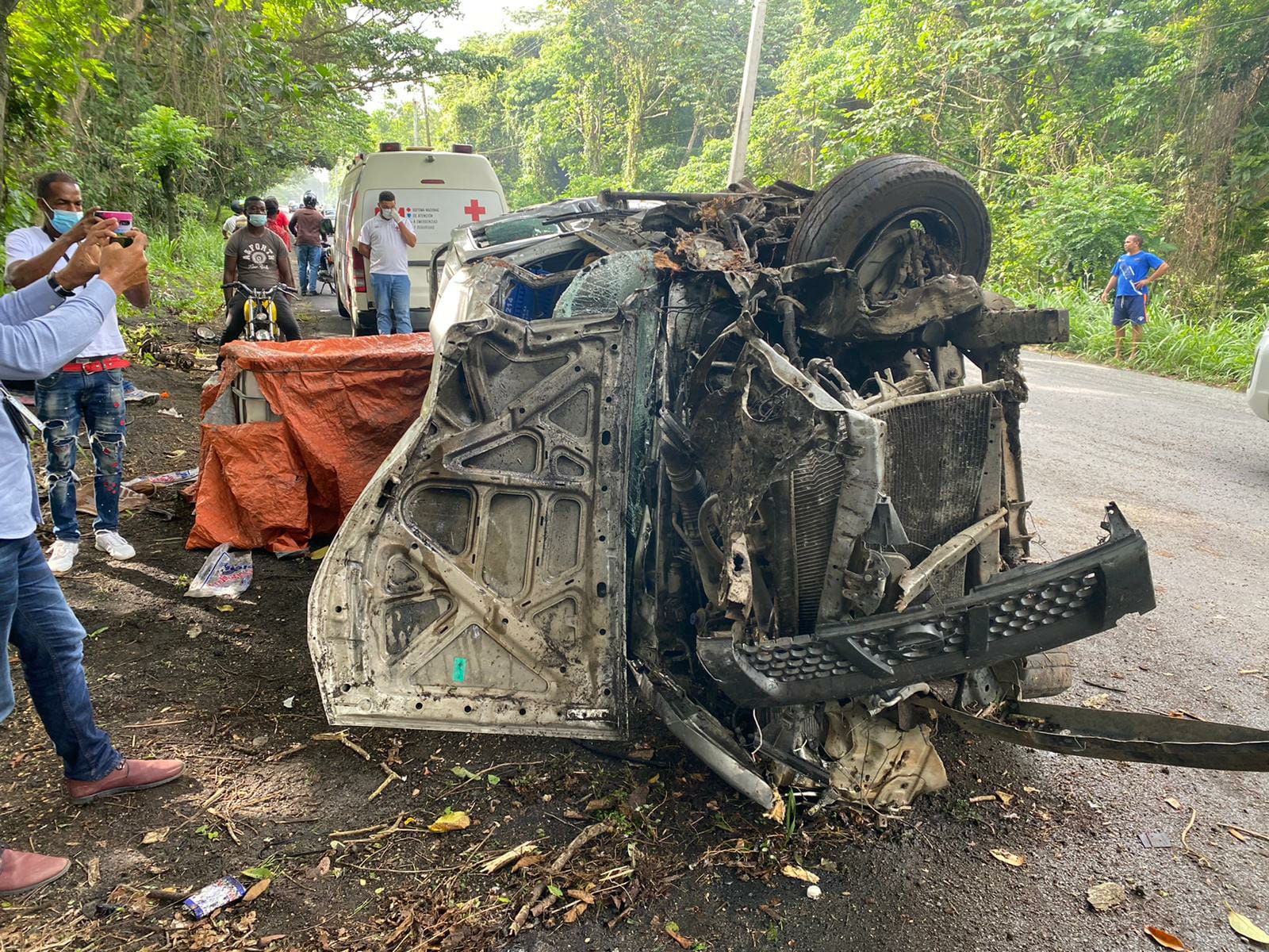Dos personas heridas durante accidente de tránsito en Villa Altagracia - Noticias de hoy en República Dominicana | De Último Minuto