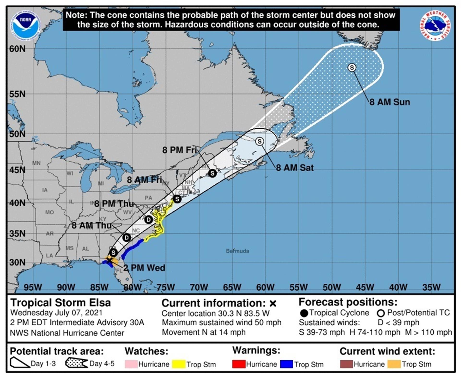 Elsa se debilita en su ruta por el sureste de EE.UU., tras golpear Florida - Noticias de hoy en República Dominicana | De Último Minuto