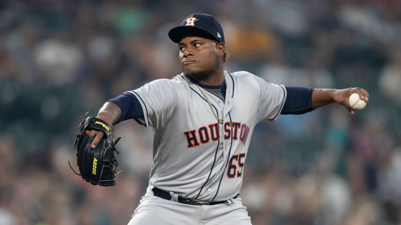 Dominicano Framber Valdez lanzará por Houston Juego 1 de la Serie Mundial