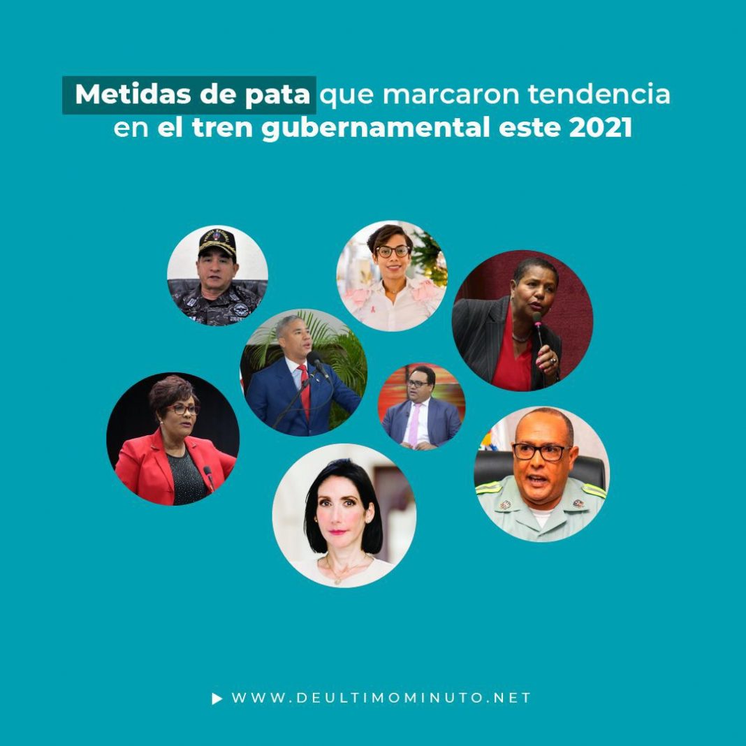 Metidas de pata que marcaron tendencia en el tren gubernamental este 2021