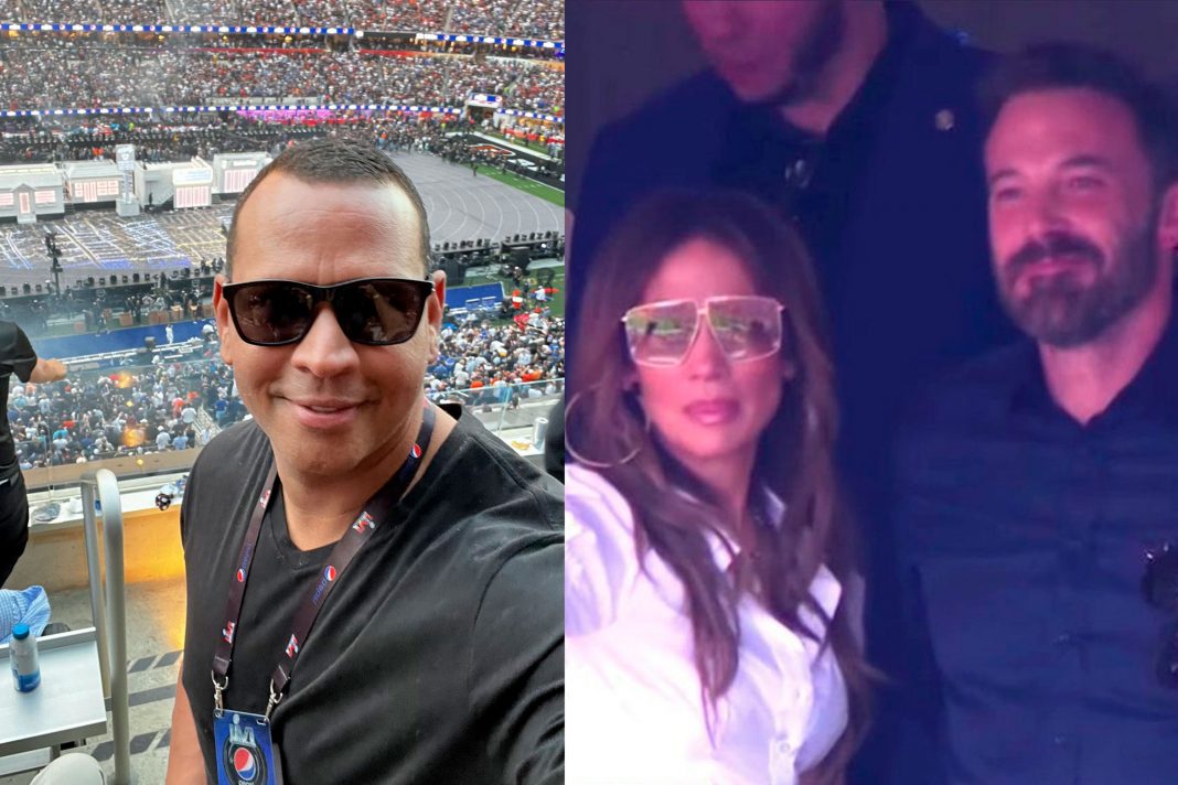 ¿La superó? Jennifer Lopez, Ben Affleck y A-Rod coinciden en el Super Bowl