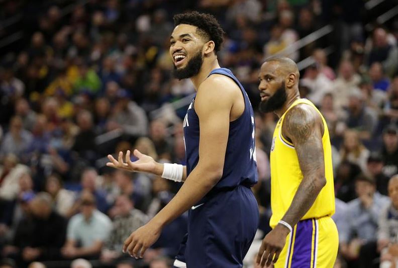 Karl-Anthony Towns anota 30 puntos en paliza de Timberwolves a los Lakers