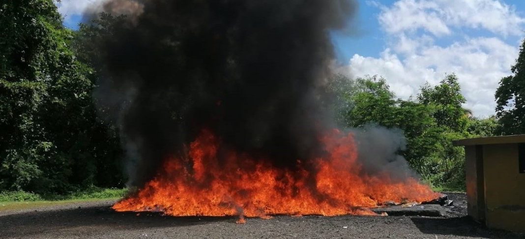 Incineran más de 2,000 kilos de drogas