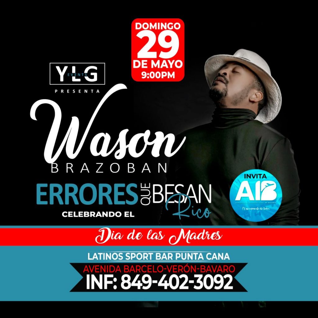 Wason Brazobán le cantará a las madres de Punta Cana  | De Último Minuto