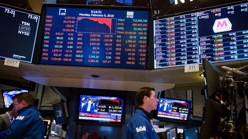 Wall Street cierra en rojo y Dow Jones baja un 0,75 %