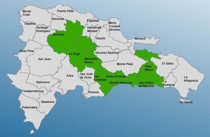 El COE coloca siete provincias en alerta por lluvias