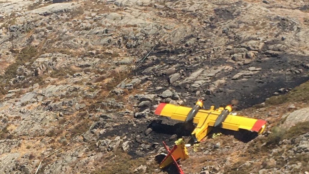 Muere un piloto en accidente de avión que combatía incendió en Portugal