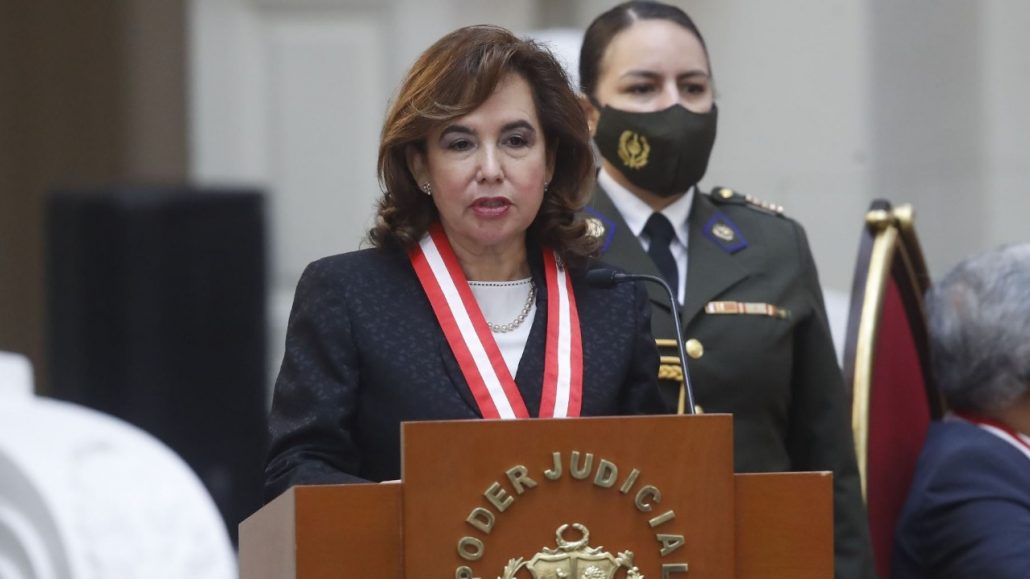 Presidenta del Poder Judicial de Perú niega persecución política a Castillo