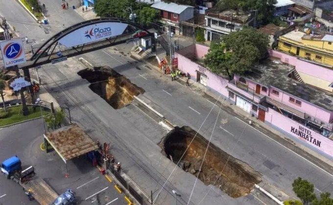 Desde el domingo, buscan personas que cayeron en agujero que se abrió en Guatemala - Noticias de hoy en República Dominicana | De Último Minuto