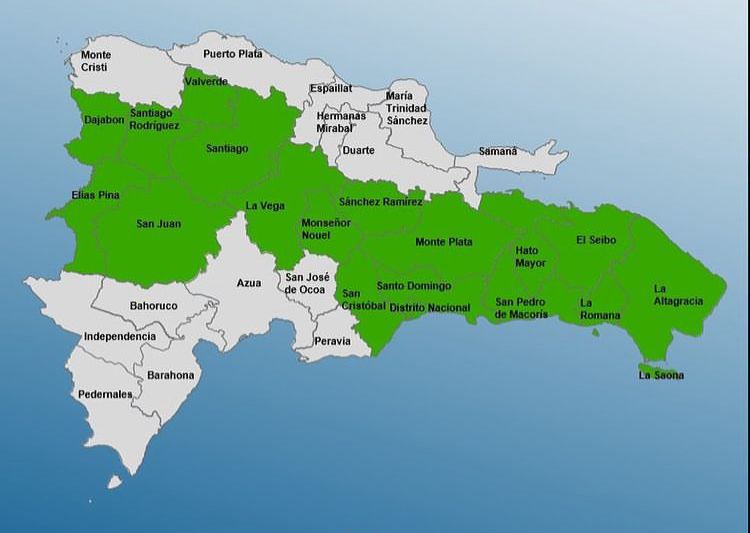 Elevan a diecisiete las provincias en alerta meteorológica por lluvias  