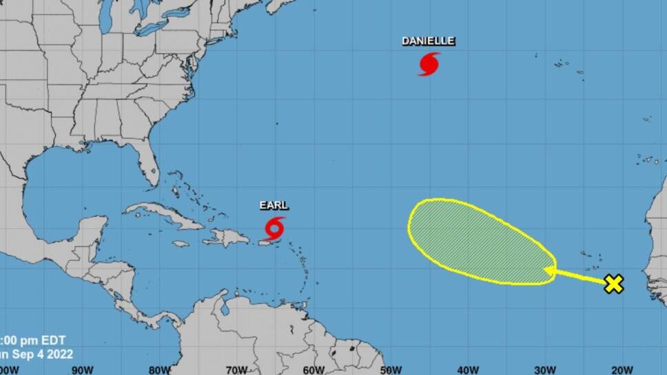Tormentas Danielle y Earl siguen sus caminos sobre el Atlántico sin amenazar a tierra - Noticias de hoy en República Dominicana | De Último Minuto