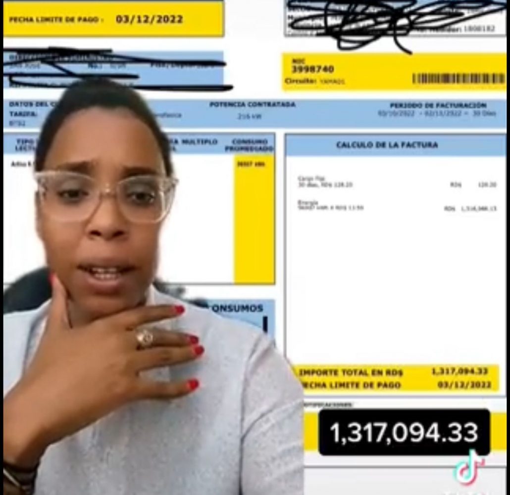 Mujer Denuncia Que Su Factura De Edeeste Le Llegó De Más De Un Millón De Pesos 3730