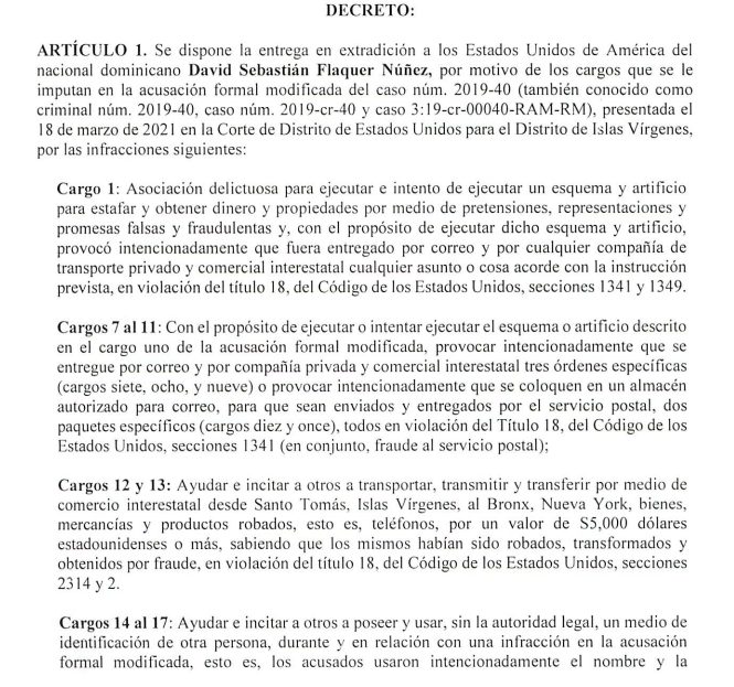 Extraditarán a dos nacionales dominicanos solicitados por EEUU - Noticias de hoy en República Dominicana | De Último Minuto