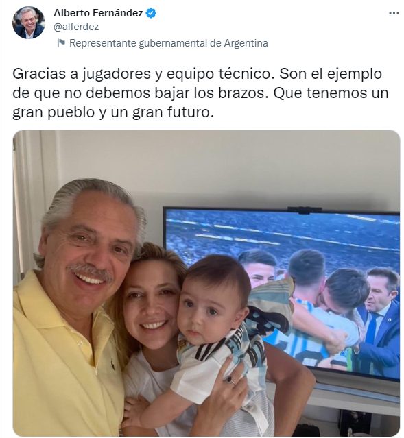 Presidente de Argentina felicita a la selección de fútbol tras ganar en Qatar | De Último Minuto