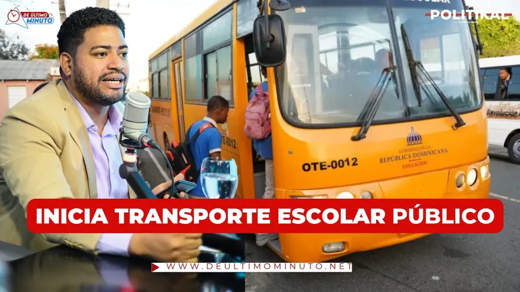 INICIÓ EL TRANSPORTE ESCOLAR PARA LAS ESCUELAS PÚBLICAS | POLITIKAL - Noticias de hoy en República Dominicana | De Último Minuto