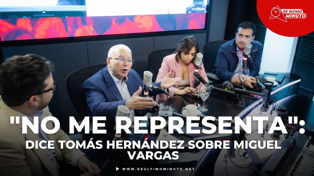 Tomás Hernández sobre Miguel Vargas; «no me representa» - Noticias de hoy en República Dominicana | De Último Minuto