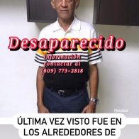 Reportan como desaparecido hombre de 69 años - Noticias de hoy en República Dominicana | De Último Minuto