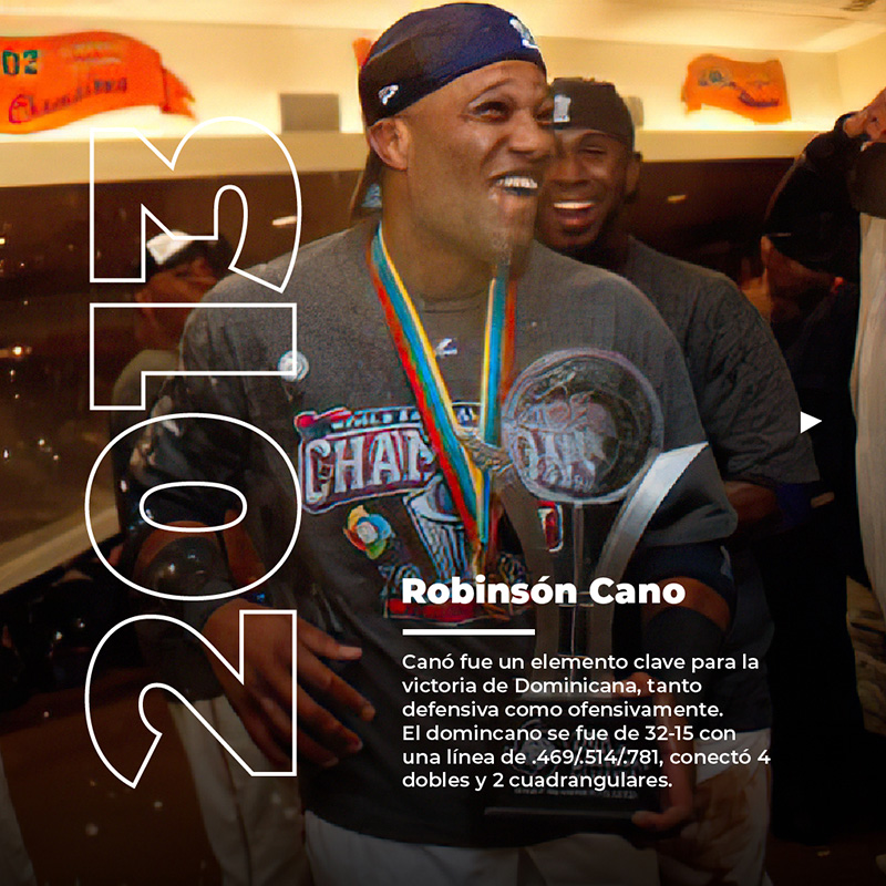 Robinsón Cano, jugador Más Valioso del Clásico Mundial de Béisbol 2013