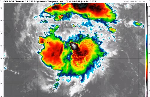 Tormenta Cindy se fortalece rumbo a las Antillas Menores