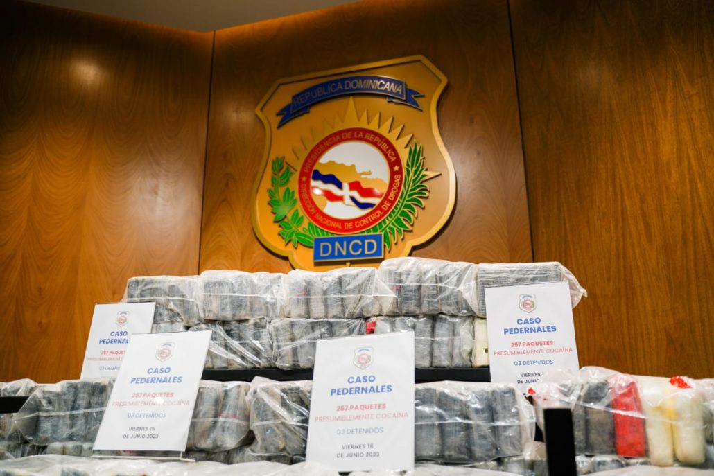 DNCD decomisa 257 paquetes presunta cocaína