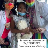 Familiares de niña ingresada en Incart solicitan sangre B positiva - Noticias de hoy en República Dominicana | De Último Minuto