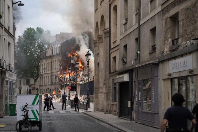 Explosión de gas en el centro de París causa al menos 16 heridos, 7 muy graves