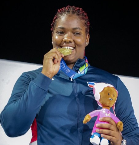 Rosa Ramírez, campeona del lanzamiento de peso de los Juegos Centroamericanos