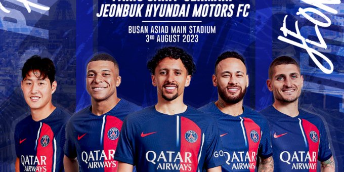 El PSG incluye a Mbappé y Neymar en el cartel de promoción de su gira asiática