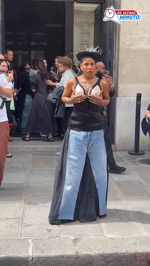 Así fue vista Tokischa en el desfile de Jean Paul Gaultier