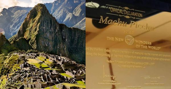 Aparece la placa de oro perdida que declaró Machu Picchu como maravilla del mundo