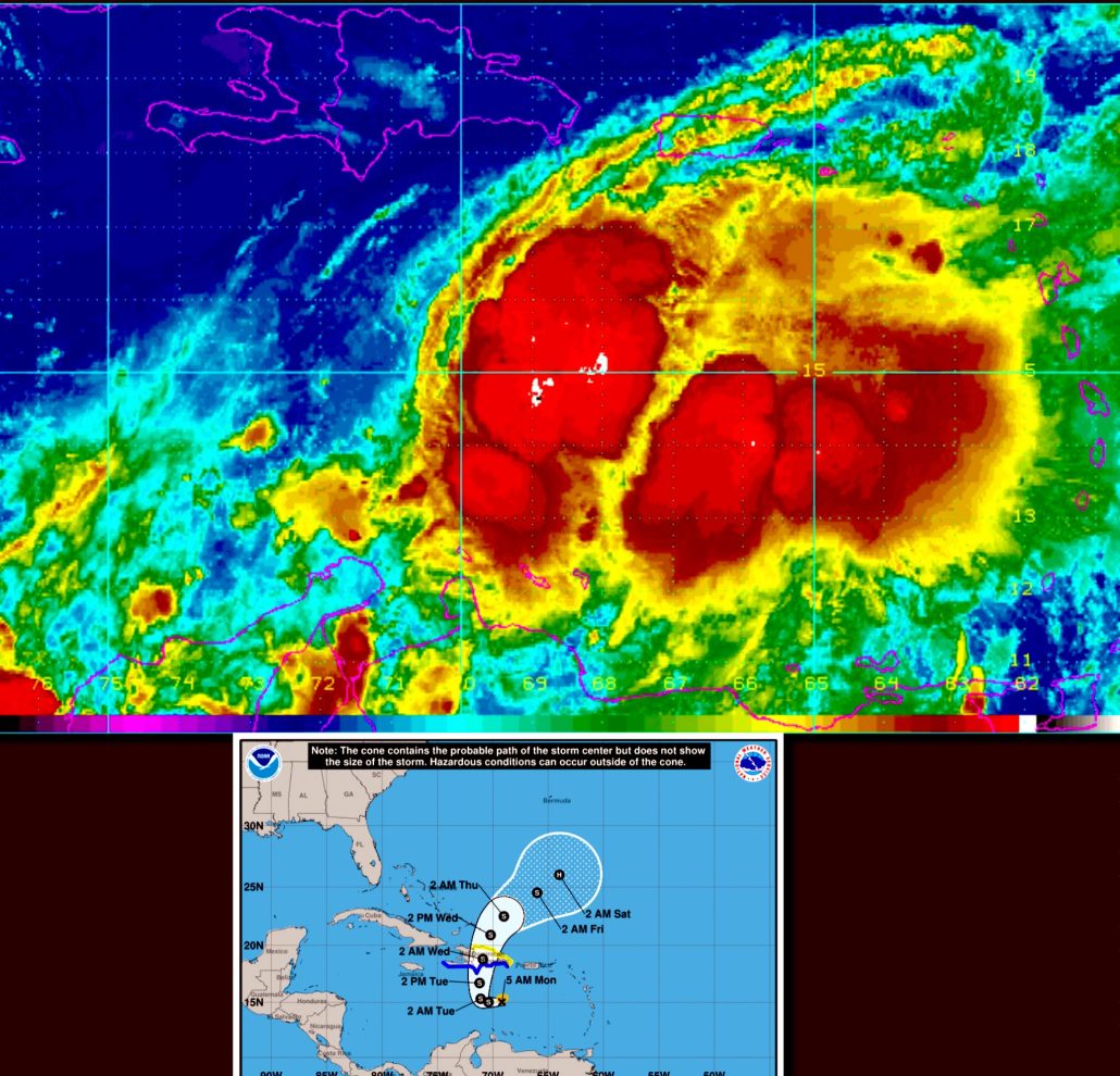 Tormenta tropical Franklin provocará fuertes aguaceros