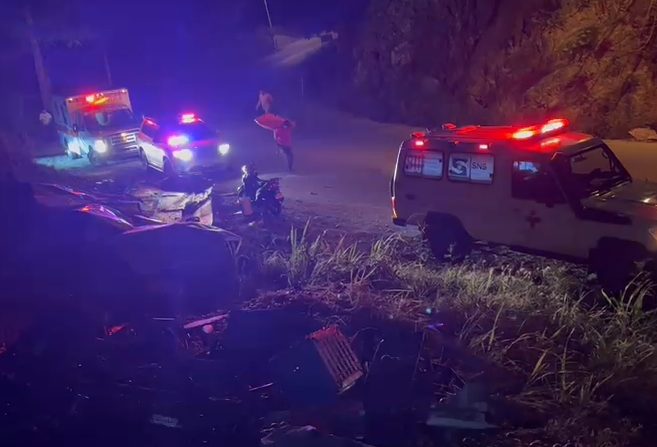 Mueren tres hombres y otro resulta herido por accidente de tránsito en carretera de Jarabacoa