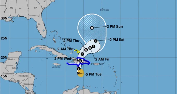 Frankin toca tierra en el sur de República Dominicana