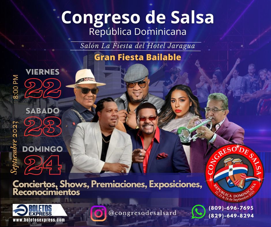 Primer Congreso Nacional de Salsa se efectuará por 3 días en el Jaragua