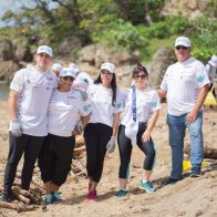 Entidades se unen para limpiar la playa Najayo, tras el paso de la tormenta Franklin - Noticias de hoy en República Dominicana | De Último Minuto